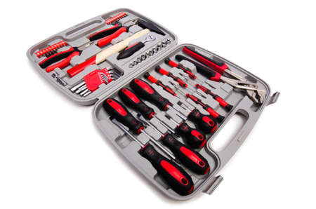 Toolkit isolated on the white background