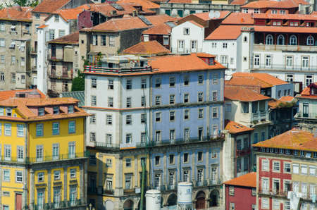 View of Porto in Portugal on bright summer day