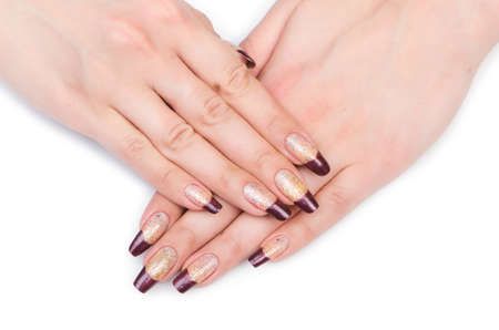 Fashion concept with nail artの写真素材