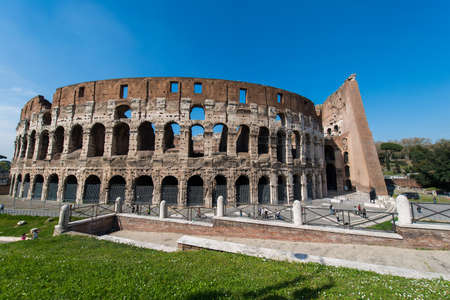 Famous colosseum on bright summer dayのeditorial素材