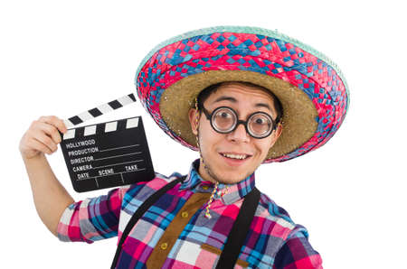 Funny mexican with sombrero in conceptの写真素材