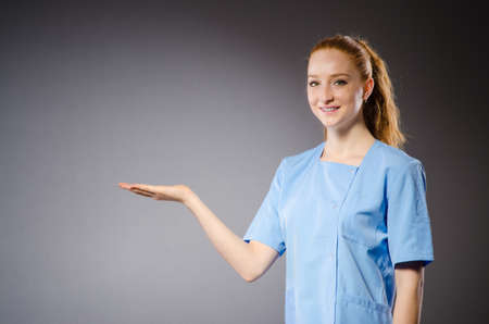 Woman doctor in medical conceptの写真素材