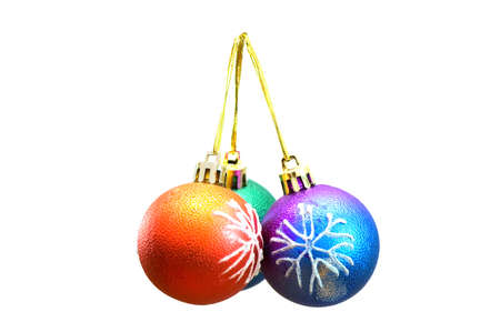 Christmas decorations in festive holiday conceptの写真素材