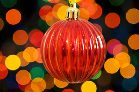 Christmas decoration on the fir treeの写真素材