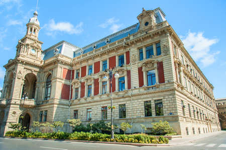 Baku - SEPTEMBER 22, 2007: City Mayor office on September 22 in Baku, Azerbaijan. City Mayor offfice is one of the most oldest buildings in Baku.のeditorial素材