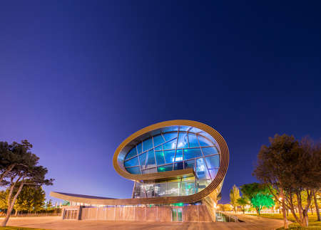 Baku - MAY 30, 2014: Carpet Museum on May 30 in Baku, Azerbaijan. Carpet Museum is one of the newest Baku landmarksのeditorial素材