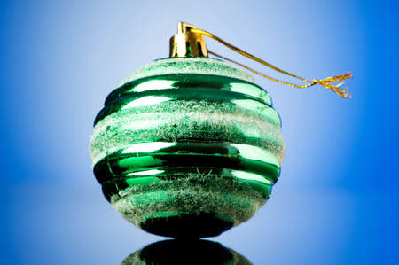 Christmas decorations in festive holiday conceptの写真素材