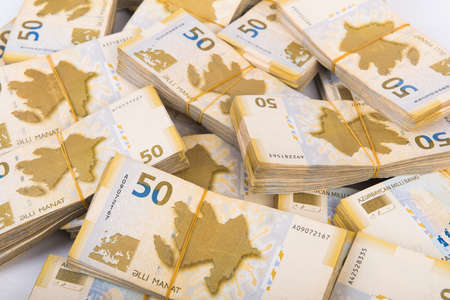 Stack of money in business conceptの写真素材
