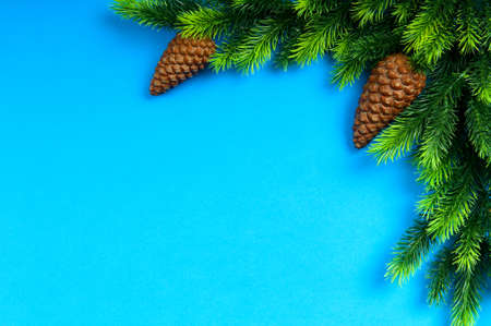 Christmas decorations in festive holiday conceptの写真素材