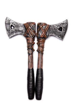 Axe isolated on the white backgroundの写真素材