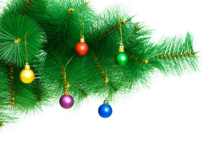 Christmas decoration isolated on the whiteの写真素材