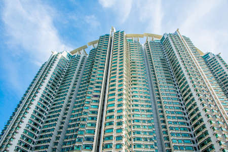 Hign density residential building in Hong Kongのeditorial素材