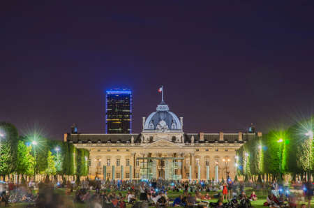 Paris - SEPTEMBER 15, 2012: Military school on September 15 in France, Paris. Military school is a popular tourist attraction in Berlinのeditorial素材