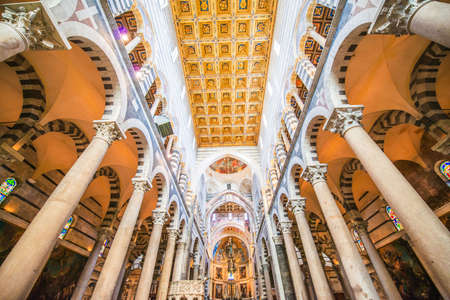 Pisa - MARCH 23, 2014: Pisa Cathedral on March 23 in Italy, Pisa. Pisa Cathedral is the main attraction in Pisaのeditorial素材