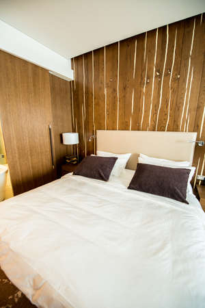 Shahdag - FEBRUARY 8, 2015: Room in Park Chalet Hotel on February 8 in Azerbaijan, Shahdag. Shahdag has become a popular tourist destination for skiing.の写真素材