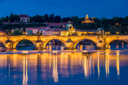 View of Vltava river in Pragueの写真素材