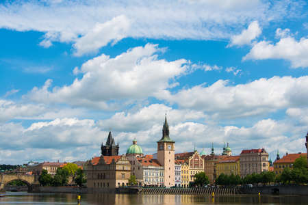 View of Vltava river in Pragueの写真素材