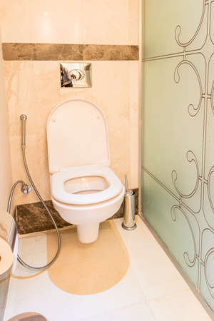 Modern interior of bathroom and toiletのeditorial素材