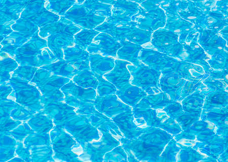 Texture of blue water in the poolの写真素材