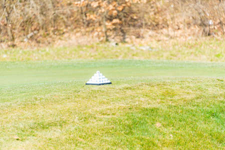 Quba - MARCH 26, 2015: Golf Course at Quba Rixos Hotel on March 26 in Azerbaijan, Quba. Rixos hotel offers the only golf range in Azerbaijanのeditorial素材