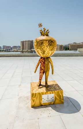 BAKU - MAY 10, 2015: Nar European Games Mascot on May 10 in BAKU, Azerbaijan. Baku Azerbaijan will host the first European Gamesのeditorial素材