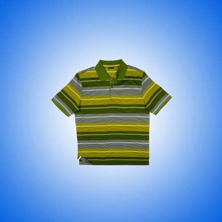 Male t-shirt against the gradient backgroundの写真素材