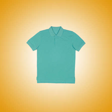 Male t-shirt against the gradient backgroundの写真素材