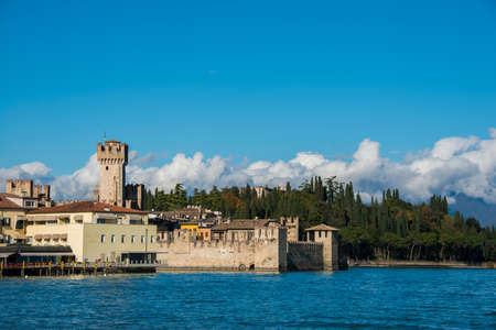 Lake Garda in Northen Italyの写真素材