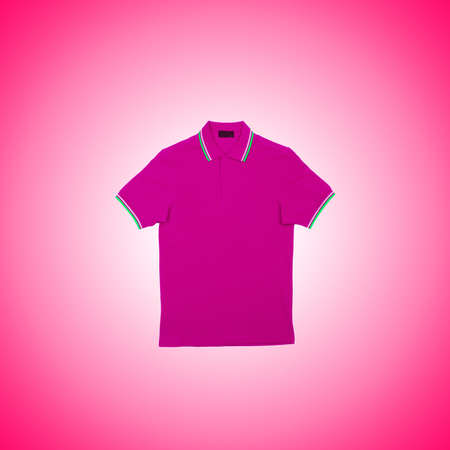 Male t-shirt against the gradient backgroundの写真素材