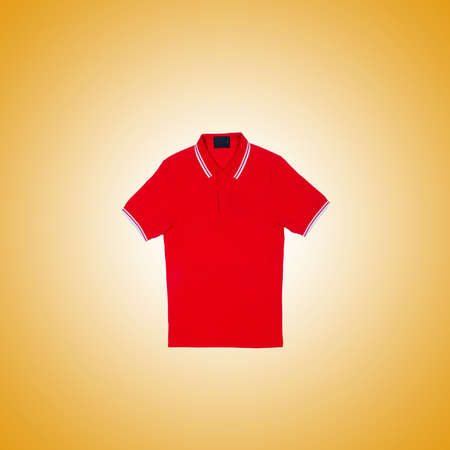 Male t-shirt against the gradient backgroundの写真素材