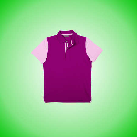 Male t-shirt against the gradient backgroundの写真素材