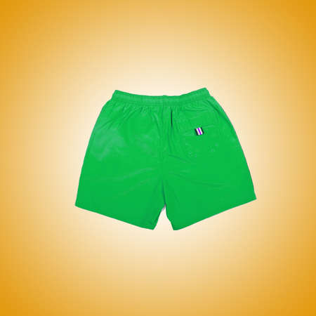 Male shorts against the gradient backgroundの写真素材