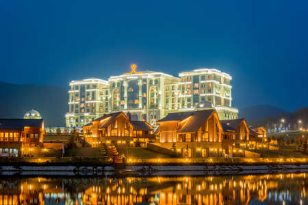 Quba - MARCH 26, 2015: Quba Rixos Hotel on March 26 in Azerbaijan, Quba. Quba Rixos Hotel is luxury hotel in northern Azerbaijanのeditorial素材