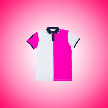 Male t-shirt against the gradient backgroundの写真素材