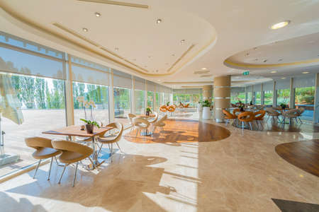 Interior of the modern restaraunt