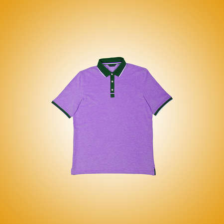 Male t-shirt against the gradient backgroundの写真素材