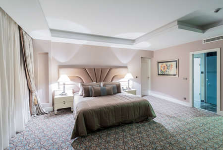Hotel room with modern interior