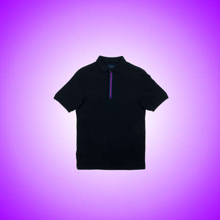 Male t-shirt against the gradient backgroundの写真素材