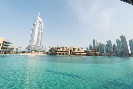 Dubai - JANUARY 10, 2015: The Address Hotel on January 10 in UAE, Dubai. Address Hotel is popular 5-star hotel.のeditorial素材