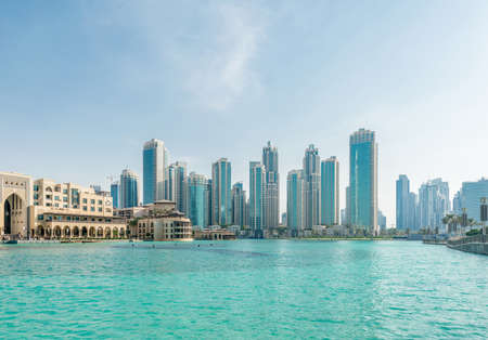 Dubai - JANUARY 9, 2015: Soul Al Bahar on January 9 in UAE, Dubai. Soul Al Bahar area is popular with touristsのeditorial素材