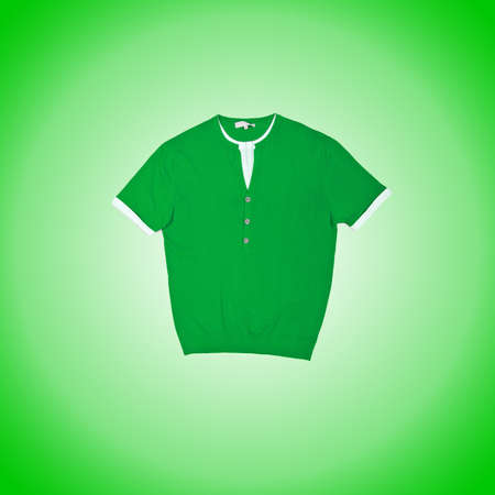 Male t-shirt against the gradient backgroundの写真素材