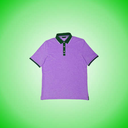 Male t-shirt against the gradient backgroundの写真素材