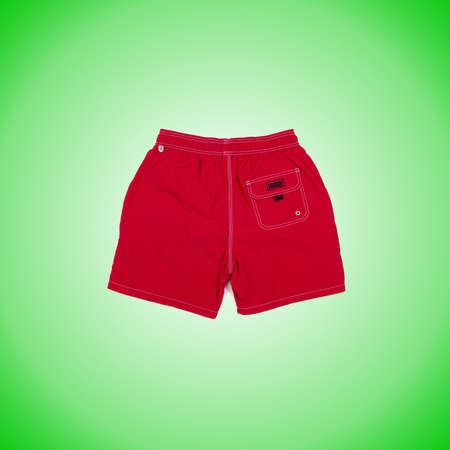 Male shorts against the gradient backgroundの写真素材