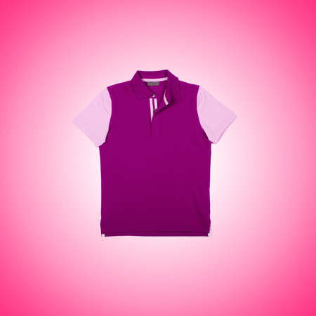 Male t-shirt against the gradient backgroundの写真素材