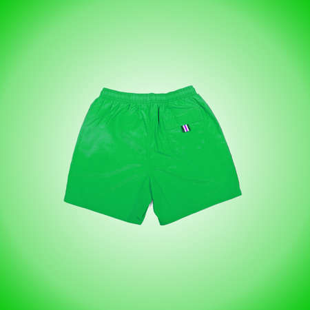 Male shorts against the gradient backgroundの写真素材