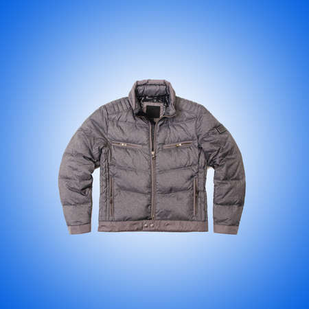 Male coat against the gradientの写真素材