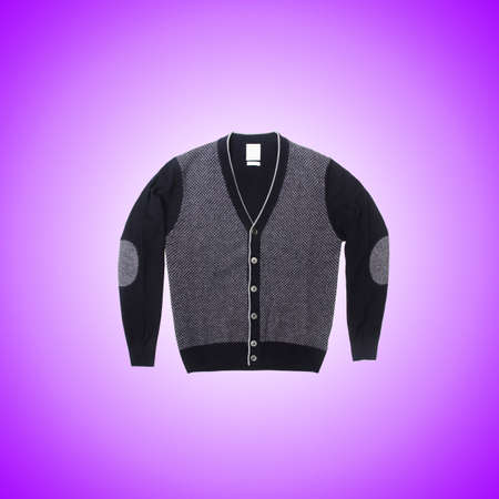 Male sweater against the gradientの写真素材