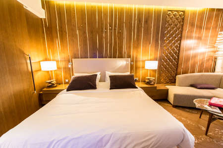 Shahdag - FEBRUARY 8, 2015: Room in Park Chalet Hotel on February 8 in Azerbaijan, Shahdag. Shahdag has become a popular tourist destination for skiing.のeditorial素材