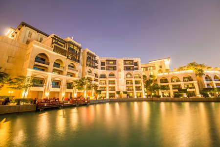 Dubai - JANUARY 9, 2015: Soul Al Bahar on January 9 in UAE, Dubai. Soul Al Bahar area is popular with touristsのeditorial素材