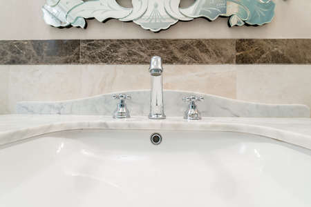 Modern elegant sink in bathroom